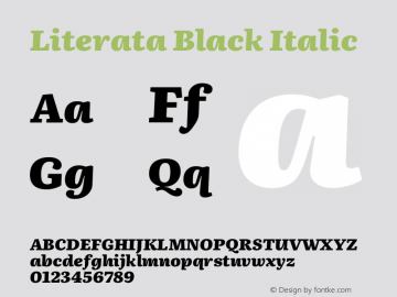 Literata Black Italic Version 3.103;gftools[0.9.29]图片样张