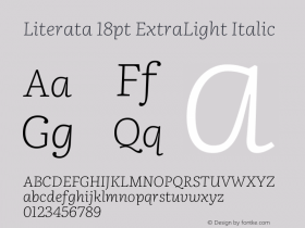 Literata 18pt ExtraLight Italic Version 3.103;gftools[0.9.29]图片样张