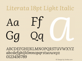 Literata 18pt Light Italic Version 3.103;gftools[0.9.29]图片样张