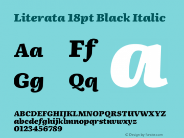 Literata 18pt Black Italic Version 3.103;gftools[0.9.29]图片样张