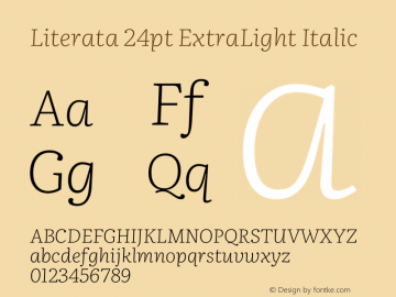 Literata 24pt ExtraLight Italic Version 3.103;gftools[0.9.29]图片样张