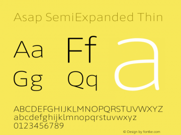 Asap SemiExpanded Thin Version 3.001图片样张