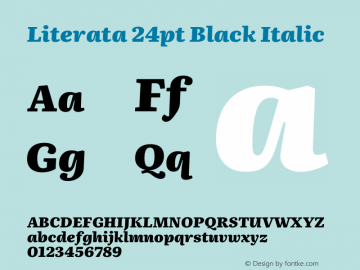 Literata 24pt Black Italic Version 3.103;gftools[0.9.29]图片样张