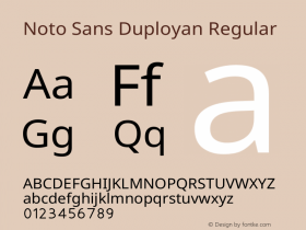 Noto Sans Duployan Regular Version 3.001图片样张
