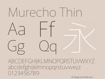 Murecho Thin Version 1.010图片样张