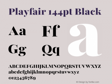 Playfair 144pt Black Version 2.001;gftools[0.9.30]图片样张