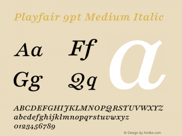 Playfair 9pt Medium Italic Version 2.001;gftools[0.9.30]图片样张