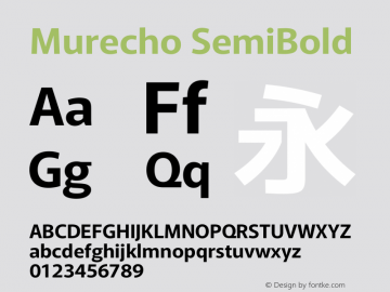 Murecho SemiBold Version 1.010图片样张