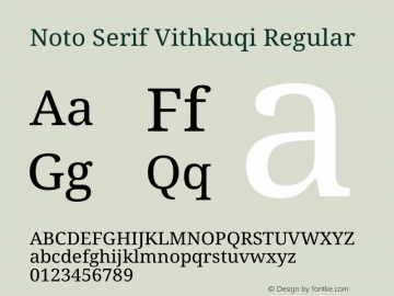 Noto Serif Vithkuqi Regular Version 1.005图片样张