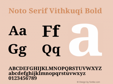 Noto Serif Vithkuqi Bold Version 1.005图片样张