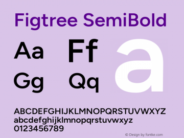 Figtree SemiBold Version 2.001;gftools[0.9.30]图片样张