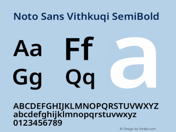 Noto Sans Vithkuqi SemiBold Version 1.001图片样张