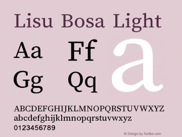 Lisu Bosa Light Version 2.000图片样张