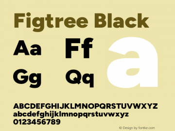 Figtree Black Version 2.001;gftools[0.9.30]图片样张