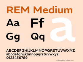 REM Medium Version 1.005;gftools[0.9.28]图片样张