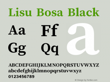 Lisu Bosa Black Version 2.000图片样张
