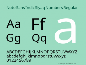 Noto Sans Indic Siyaq Numbers Regular Version 2.002; ttfautohint (v1.8.4.7-5d5b)图片样张