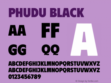 Phudu Black Version 1.005;gftools[0.9.23]图片样张