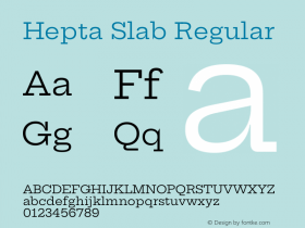 Hepta Slab Regular Version 1.102图片样张