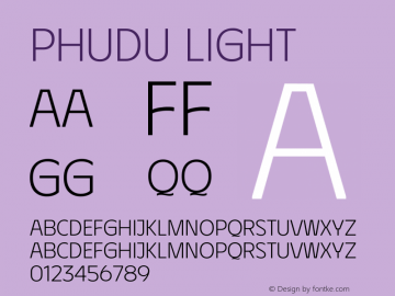 Phudu Light Version 1.005;gftools[0.9.23]图片样张