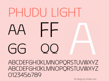 Phudu Light Version 1.005;gftools[0.9.23]图片样张
