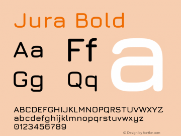 Jura Bold Version 5.106图片样张