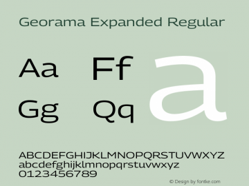 Georama Expanded Regular Version 1.001图片样张