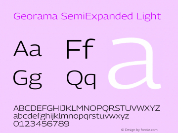 Georama SemiExpanded Light Version 1.001图片样张
