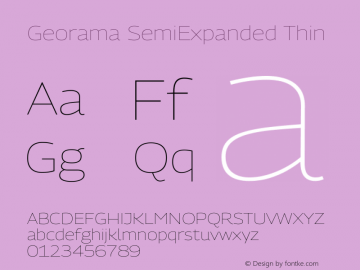 Georama SemiExpanded Thin Version 1.001图片样张