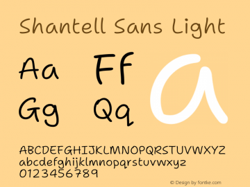 Shantell Sans Light Version 1.008;[ac192a2d6]图片样张