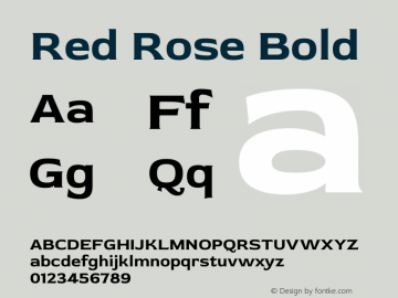 Red Rose Bold Version 2.000图片样张