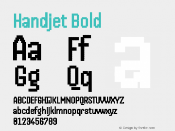 Handjet Bold Version 2.003图片样张