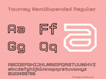 Tourney SemiExpanded Regular Version 1.015图片样张