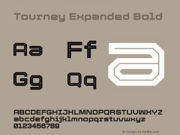 Tourney Expanded Bold Version 1.015图片样张