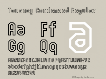 Tourney Condensed Regular Version 1.015图片样张