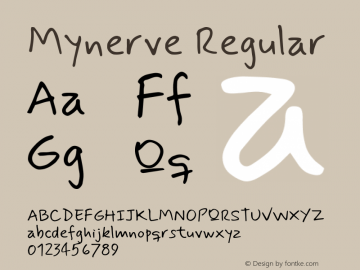 Mynerve Regular Version 1.000; ttfautohint (v1.8.4.7-5d5b)图片样张