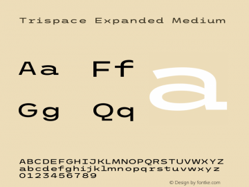 Trispace Expanded Medium Version 1.210图片样张