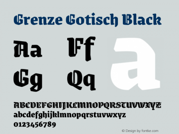 Grenze Gotisch Black Version 1.002图片样张