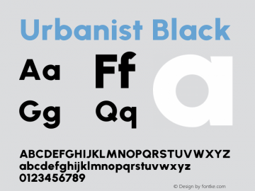 Urbanist Black Version 1.303图片样张