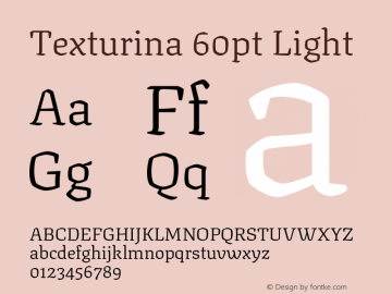 Texturina 60pt Light Version 1.002图片样张