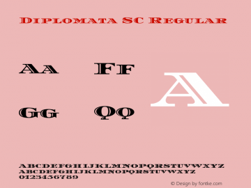 Diplomata SC Regular Version 1.002; ttfautohint (v1.8.4.7-5d5b);gftools[0.9.23]图片样张