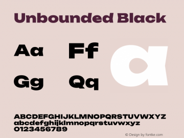 Unbounded Black Version 1.701;gftools[0.9.28.dev5+ged2979d]图片样张