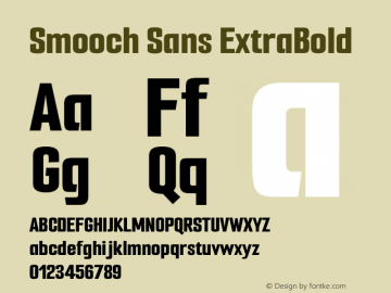 Smooch Sans ExtraBold Version 1.010图片样张