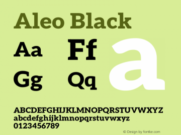 Aleo Black Version 2.001;gftools[0.9.29]图片样张