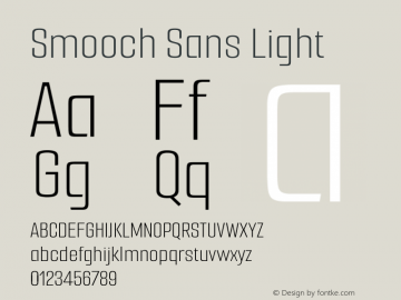Smooch Sans Light Version 1.010图片样张