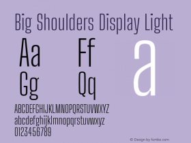 Big Shoulders Display Light Version 2.002图片样张