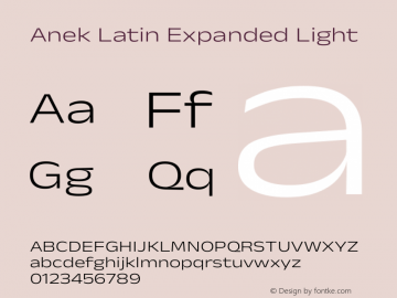 Anek Latin Expanded Light Version 1.003图片样张