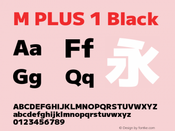 M PLUS 1 Black Version 1.001图片样张