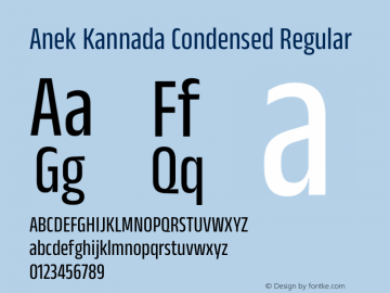 Anek Kannada Condensed Regular Version 1.003图片样张
