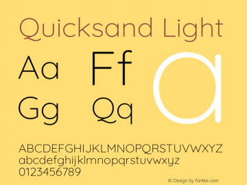 Quicksand Light Version 3.006图片样张